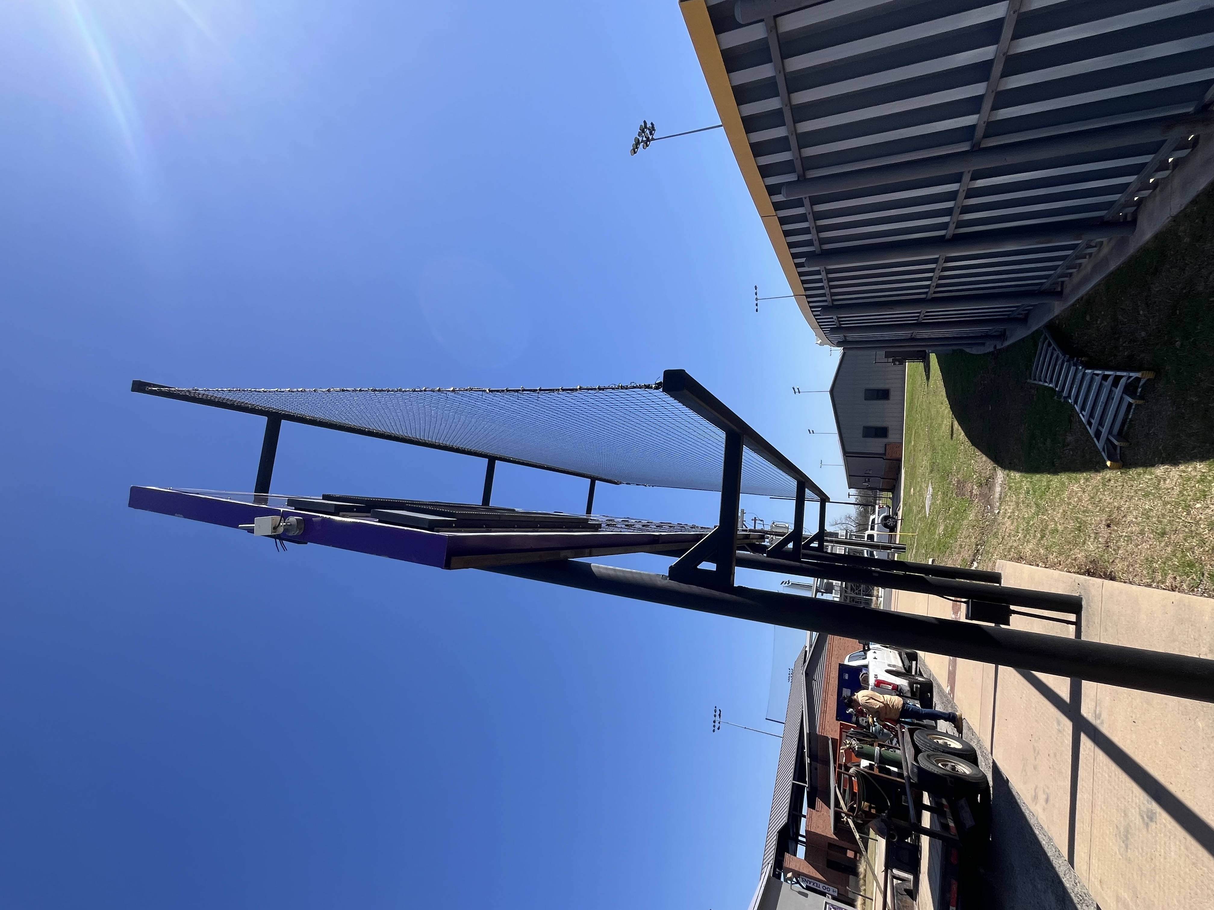 State University Scoreboard Net System Installation